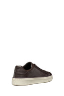 Geox Men's Brown Zackerty Lace-Up Leather Casual Shoes | Derimod Geox Men's Brown Zackerty Lace-Up Leather Casual Shoes | Derimod