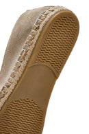 Men's Beige Suede Leather Espadrille | Derimod Men's Beige Suede Leather Espadrille | Derimod