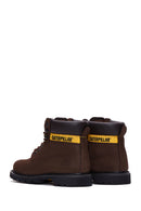 Caterpillar Men's Brown Colorado Nubuck Leather Boots | Derimod Caterpillar Men's Brown Colorado Nubuck Leather Boots | Derimod