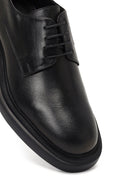 Men's Black Lace-Up Thick-Soled Leather Casual Shoe | Derimod Men's Black Lace-Up Thick-Soled Leather Casual Shoe | Derimod
