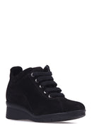 Wedge Heeled Women's Suede Shoes | Derimod Wedge Heeled Women's Suede Shoes | Derimod