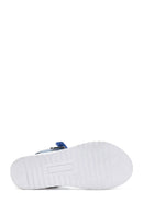 Women's Blue Leather Comfort Sandals | Derimod Women's Blue Leather Comfort Sandals | Derimod