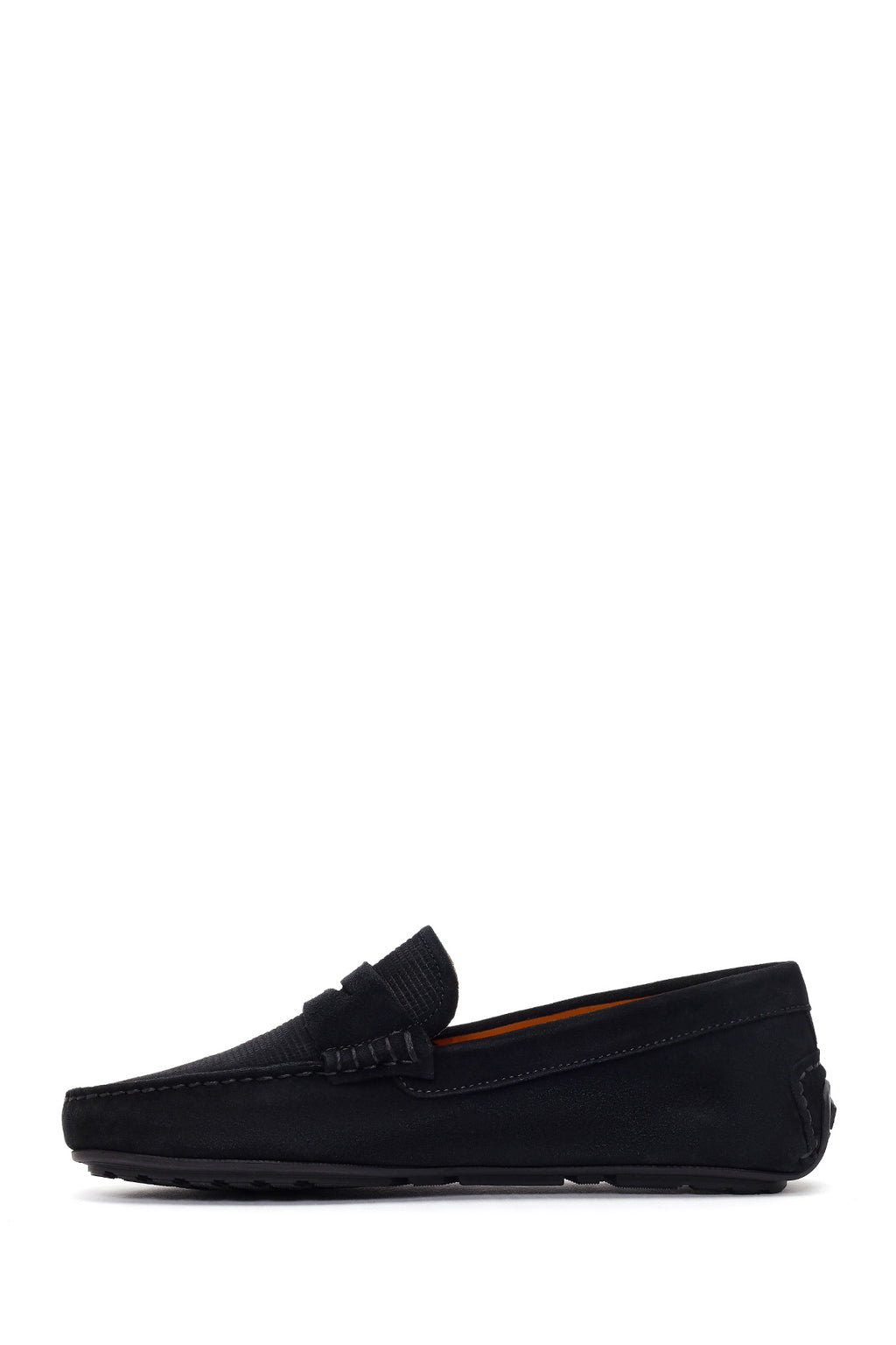 Erkek Siyah Süet Deri Loafer
