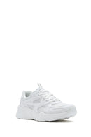Skechers Women's White Bobs Bamina Lace-Up Chunky Sole Fabric Sneakers | Derimod Skechers Women's White Bobs Bamina Lace-Up Chunky Sole Fabric Sneakers | Derimod