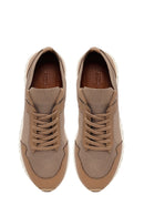 Erkek Vizon Bağcıklı Kumaş Sneaker | Derimod Erkek Vizon Bağcıklı Kumaş Sneaker | Derimod