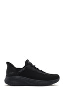 Skechers Men's Black Bobs Squad Lace-Up Thick-Soled Fabric Sneakers | Derimod Skechers Men's Black Bobs Squad Lace-Up Thick-Soled Fabric Sneakers | Derimod