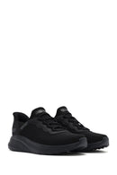 Skechers Men's Black Bobs Squad Lace-Up Thick-Soled Fabric Sneakers | Derimod Skechers Men's Black Bobs Squad Lace-Up Thick-Soled Fabric Sneakers | Derimod