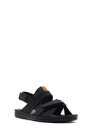 Men's Black Leather Sandals | Derimod Men's Black Leather Sandals | Derimod