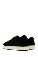 Men's Black Suede Leather Sneaker | Derimod Men's Black Suede Leather Sneaker | Derimod