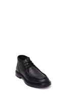 Male Black Lace-up Zip Closure Leather Casual Boots | Derimod Male Black Lace-up Zip Closure Leather Casual Boots | Derimod