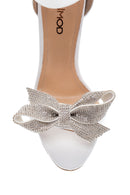 Women's White Leather Thin Heel Sandals | Derimod Women's White Leather Thin Heel Sandals | Derimod