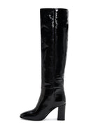 Women's Patent Leather Heeled Boots | Derimod Women's Patent Leather Heeled Boots | Derimod