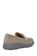 Geox Erkek Vizon Spherica Ec10 Süet Deri Loafer | Derimod Geox Erkek Vizon Spherica Ec10 Süet Deri Loafer | Derimod