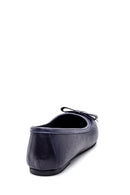 Women's Leather Bow Detailed Ballerinas | Derimod Women's Leather Bow Detailed Ballerinas | Derimod