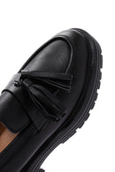 Kadın Siyah Deri Maskülen Loafer | Derimod Kadın Siyah Deri Maskülen Loafer | Derimod