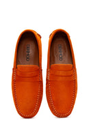 Erkek Turuncu Süet Deri Loafer | Derimod Erkek Turuncu Süet Deri Loafer | Derimod