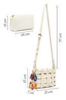 Woman Cream Long Strap Knit Crossbody Bag | Derimod Woman Cream Long Strap Knit Crossbody Bag | Derimod