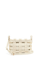 Woman Cream Long Strap Knit Crossbody Bag | Derimod Woman Cream Long Strap Knit Crossbody Bag | Derimod