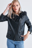 Hera Women's Leather Jacket | Derimod Hera Women's Leather Jacket | Derimod