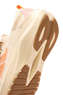 Derimod Zero Women's Beige Thick-Soled Lace-Up Fabric Sneakers | Derimod Derimod Zero Women's Beige Thick-Soled Lace-Up Fabric Sneakers | Derimod