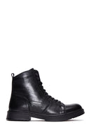 Men's Black Leather Classic Boots | Derimod Men's Black Leather Classic Boots | Derimod