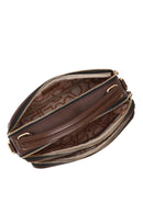 Woman Brown Long-Strap Crossbody Bag | Derimod Woman Brown Long-Strap Crossbody Bag | Derimod