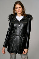 Celebrity-2 Women's Leather Jacket | Derimod Celebrity-2 Women's Leather Jacket | Derimod