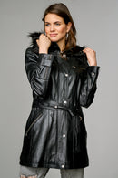 Celebrity-2 Women's Leather Jacket | Derimod Celebrity-2 Women's Leather Jacket | Derimod