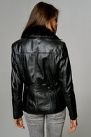 Hermosa Women's Leather Jacket | Derimod Hermosa Women's Leather Jacket | Derimod