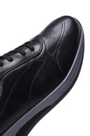Erkek Siyah Deri Sneaker | Derimod Erkek Siyah Deri Sneaker | Derimod