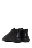 Men's Black Lace-Up Thick-Soled Leather Casual Boot | Derimod Men's Black Lace-Up Thick-Soled Leather Casual Boot | Derimod