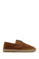 Men's Tan Suede Leather Espadrille | Derimod Men's Tan Suede Leather Espadrille | Derimod