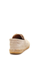 Erkek Bej Süet Deri Espadril | Derimod Erkek Bej Süet Deri Espadril | Derimod