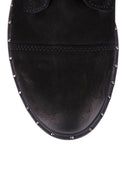 Buckle Women's Suede Boots | Derimod Buckle Women's Suede Boots | Derimod
