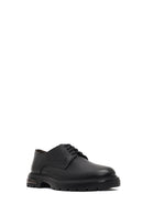 Men's Black Lace-Up Thick-Soled Leather Casual Shoe | Derimod Men's Black Lace-Up Thick-Soled Leather Casual Shoe | Derimod