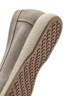 Women's Beige Suede Leather Loafer | Derimod Women's Beige Suede Leather Loafer | Derimod
