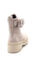 Women's Suede Leather Wallet Detailed Boots | Derimod Women's Suede Leather Wallet Detailed Boots | Derimod