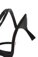 Women's Black Ankle Strap Heeled Sandals | Derimod Women's Black Ankle Strap Heeled Sandals | Derimod