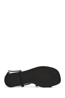 Women's Black Buckled Flip Flop Sandals | Derimod Women's Black Buckled Flip Flop Sandals | Derimod