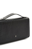 Men's Black Patterned Leather Wallet | Derimod Men's Black Patterned Leather Wallet | Derimod