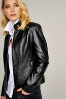 Destiny Women's Leather Jacket | Derimod Destiny Women's Leather Jacket | Derimod
