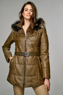 St Moritz Women's Leather Jacket | Derimod St Moritz Women's Leather Jacket | Derimod