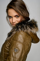 St Moritz Women's Leather Jacket | Derimod St Moritz Women's Leather Jacket | Derimod