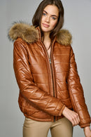 Renea Women's Leather Jacket | Derimod Renea Women's Leather Jacket | Derimod