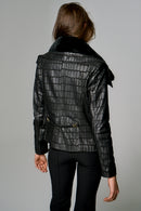 Donatella Women's Leather Jacket | Derimod Donatella Women's Leather Jacket | Derimod