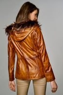 Cuba Women's Leather Jacket | Derimod Cuba Women's Leather Jacket | Derimod