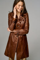 New Modesta Women's Leather Jacket | Derimod New Modesta Women's Leather Jacket | Derimod