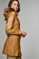 Bianca Women's Leather Jacket | Derimod Bianca Women's Leather Jacket | Derimod