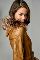 Bianca Women's Leather Jacket | Derimod Bianca Women's Leather Jacket | Derimod