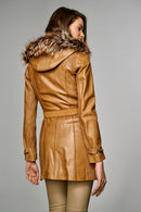 Bianca Women's Leather Jacket | Derimod Bianca Women's Leather Jacket | Derimod